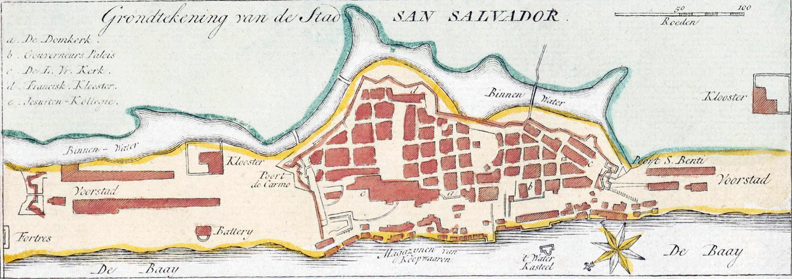 Mapa Salvador Século 18